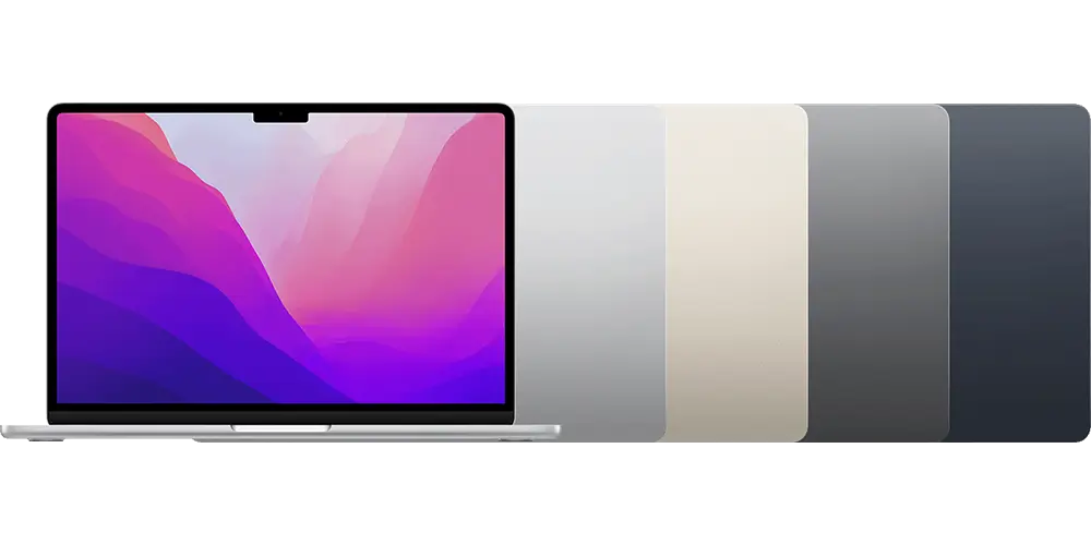 مک بوک ایر 13.6 اینچی اپل مدل   Apple MacBook Air 2022 Midnight MLY33 M2  / رم 8 گیگابایت ظرفیت 256 گیگابایت