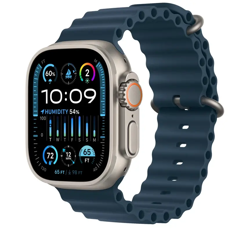 ساعت هوشمند اپل سری اولترا 2 49 میلی متری با بند اوشن  /  Apple Watch Ultra 2 Titanium Case Ocean Band 49mm